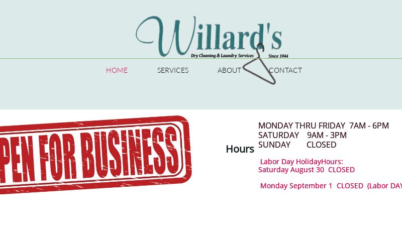 Willard's Laundry Service Dry Cleaning Vacaville, CA