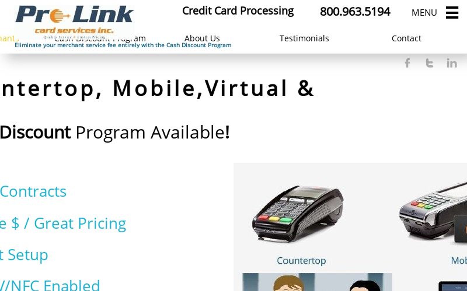 pro-link-card-services-cash-discount-program-eliminate-credit-card-fee