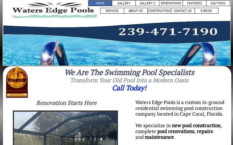 Cape Coral Swimming Pools, Renovations, and Salt Systems