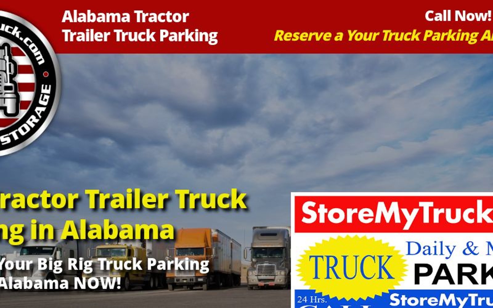Secure Tractor Trailer Truck Parking Alabama