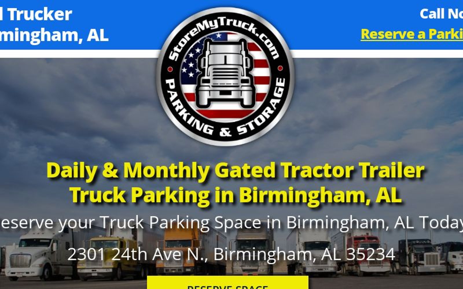 Overnight Tractor Trailer Truck Parking Birmingham AL