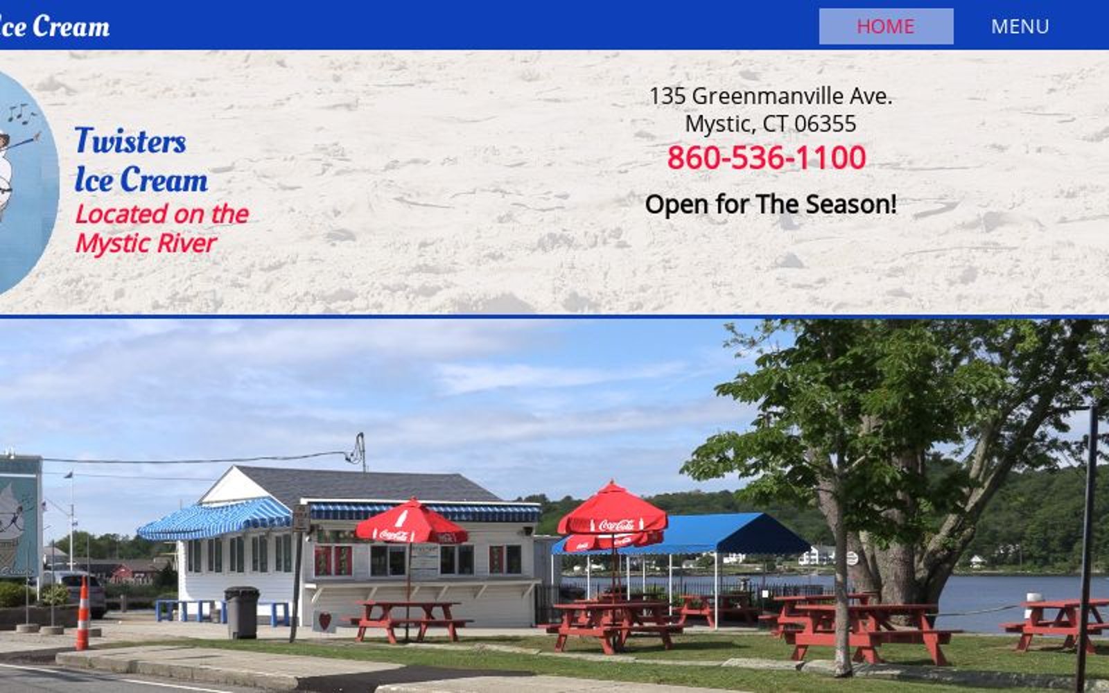 Ice Cream Shop on the River in Mystic Twisters Ice Cream