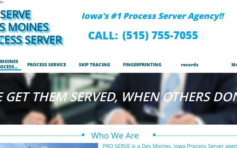 Best Process Server in Des Moines Iowa Call (515) 755-7055