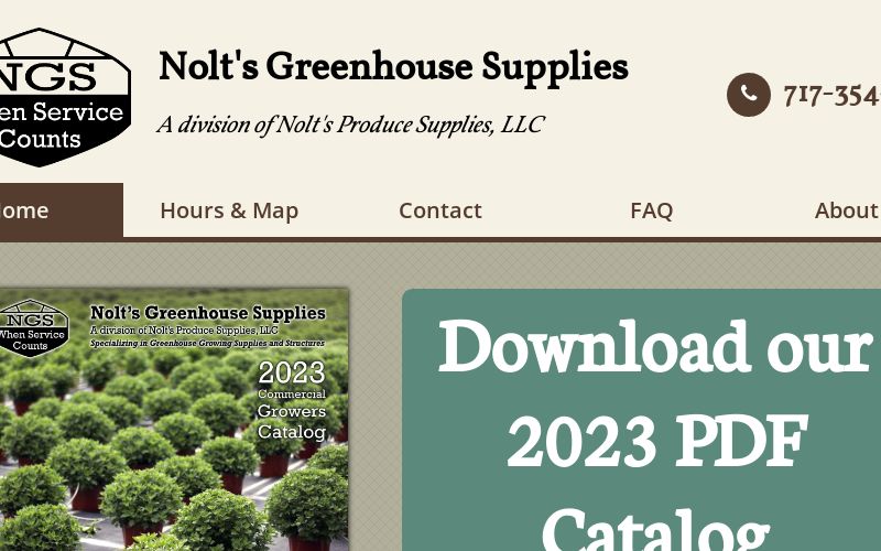 Contact — Nolt's Greenhouse Supplies