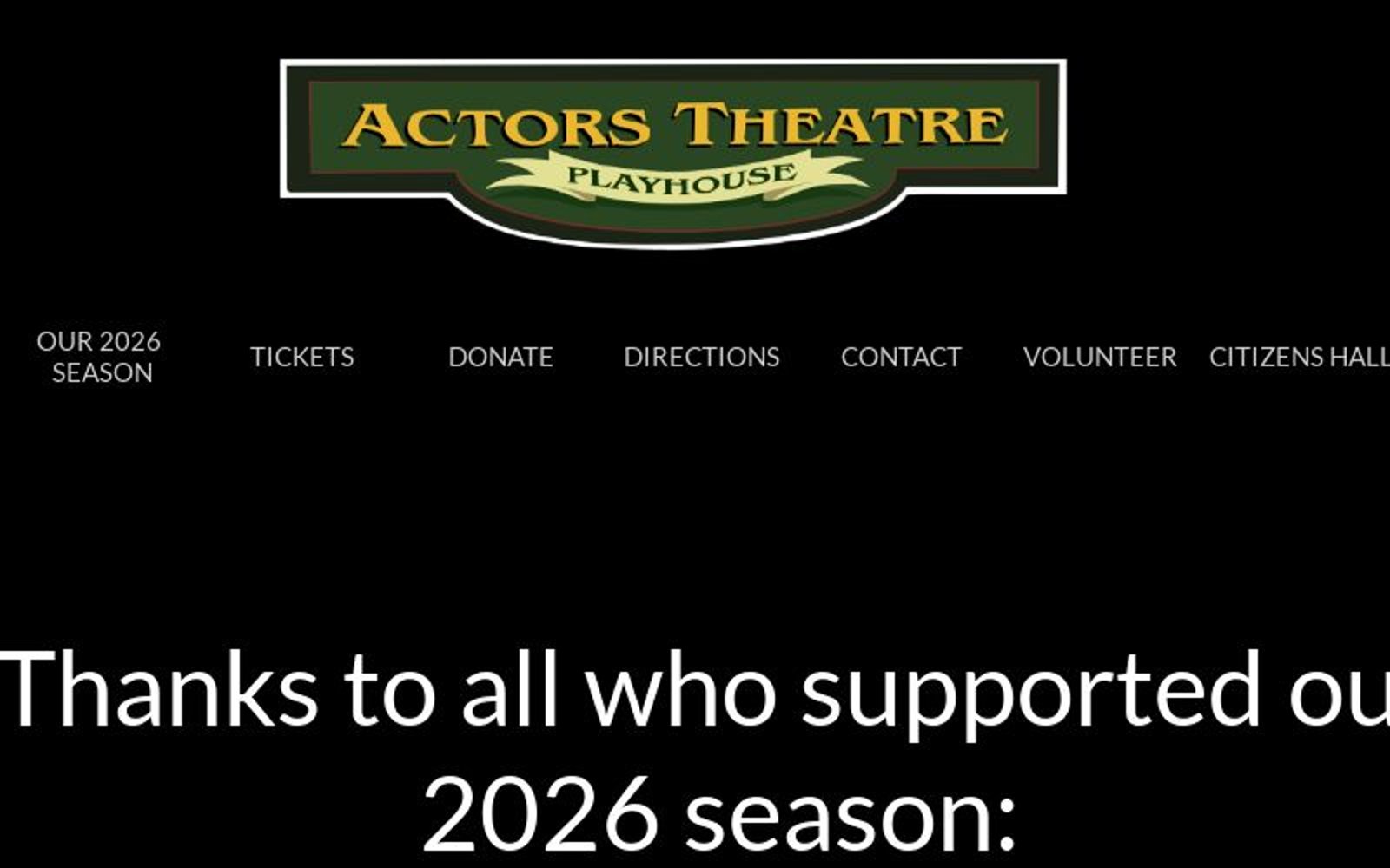 Actors Playhouse logo