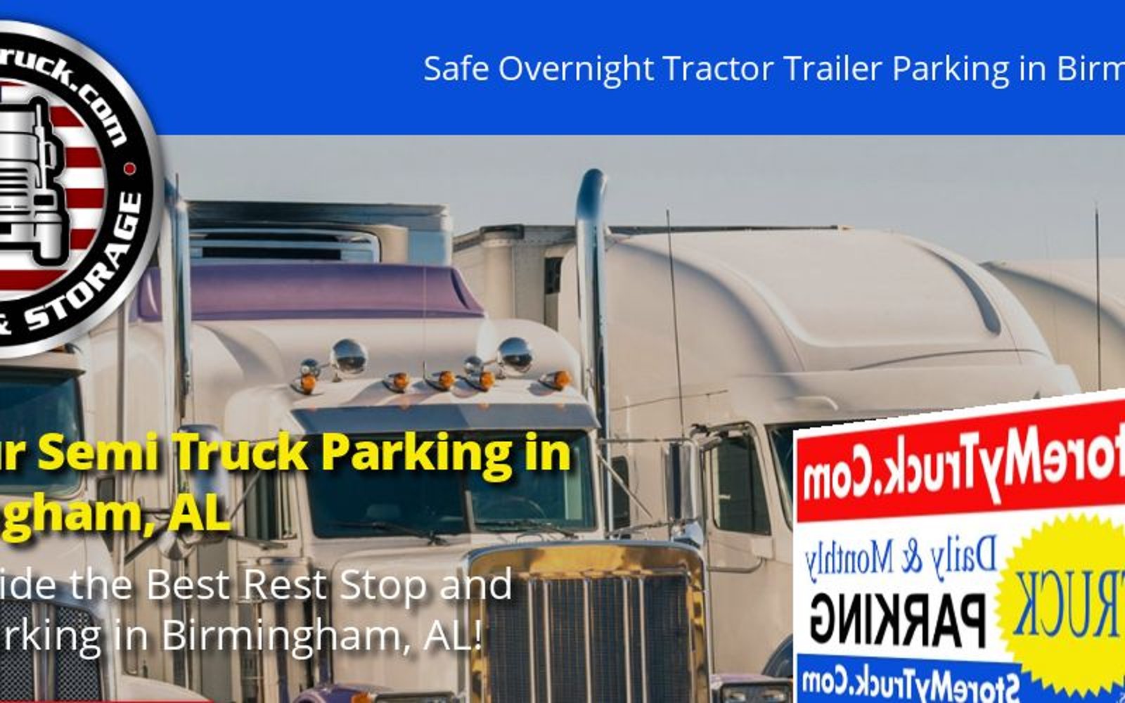 Tractor Trailer Semi Truck Parking Birmingham AL