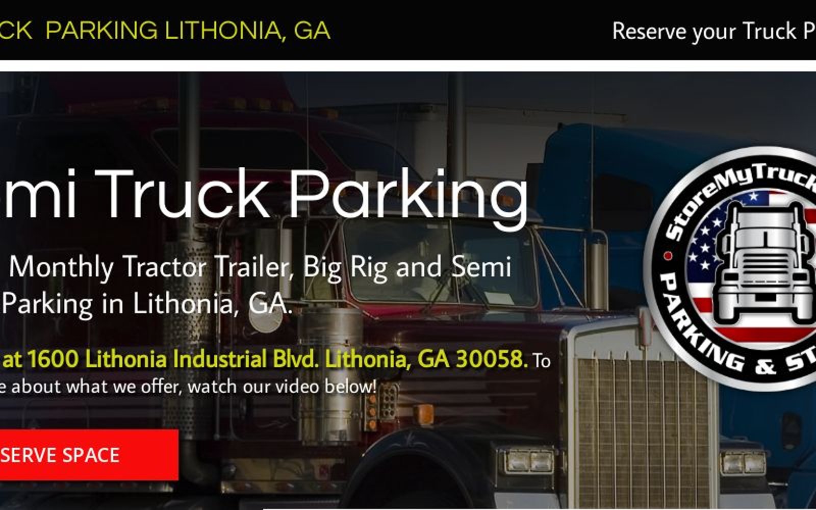 Monthly Truck Stop Parking Lithonia GA