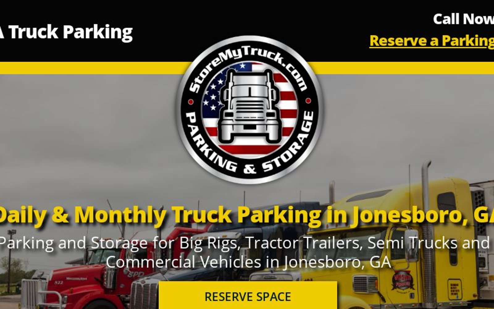 Commercial Truck Parking and Trailer Storage in Jonesboro GA