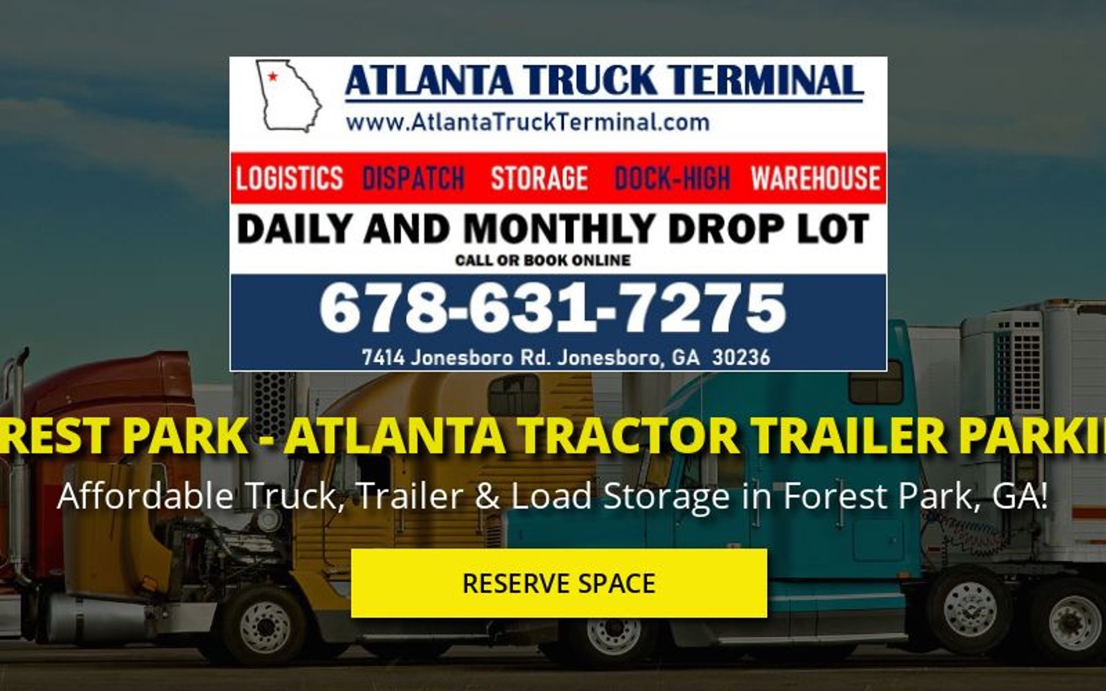 Forest Park Atlanta Tractor Trailer Parking