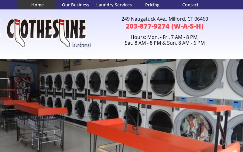 Full Service Laundromat in Milford The Clothesline Laundromat