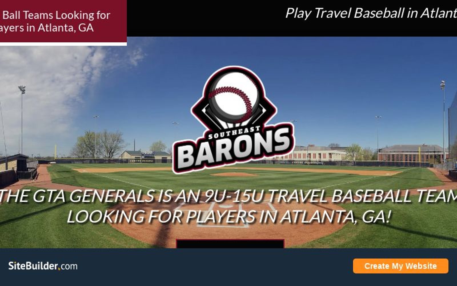 north georgia travel baseball