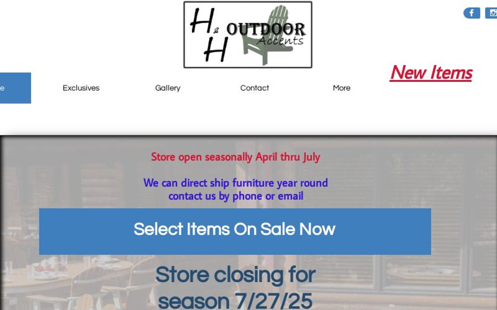 H&H patio furniture