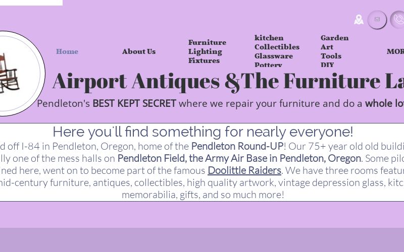 antiques for sale & restoration services Pendleton Oregon