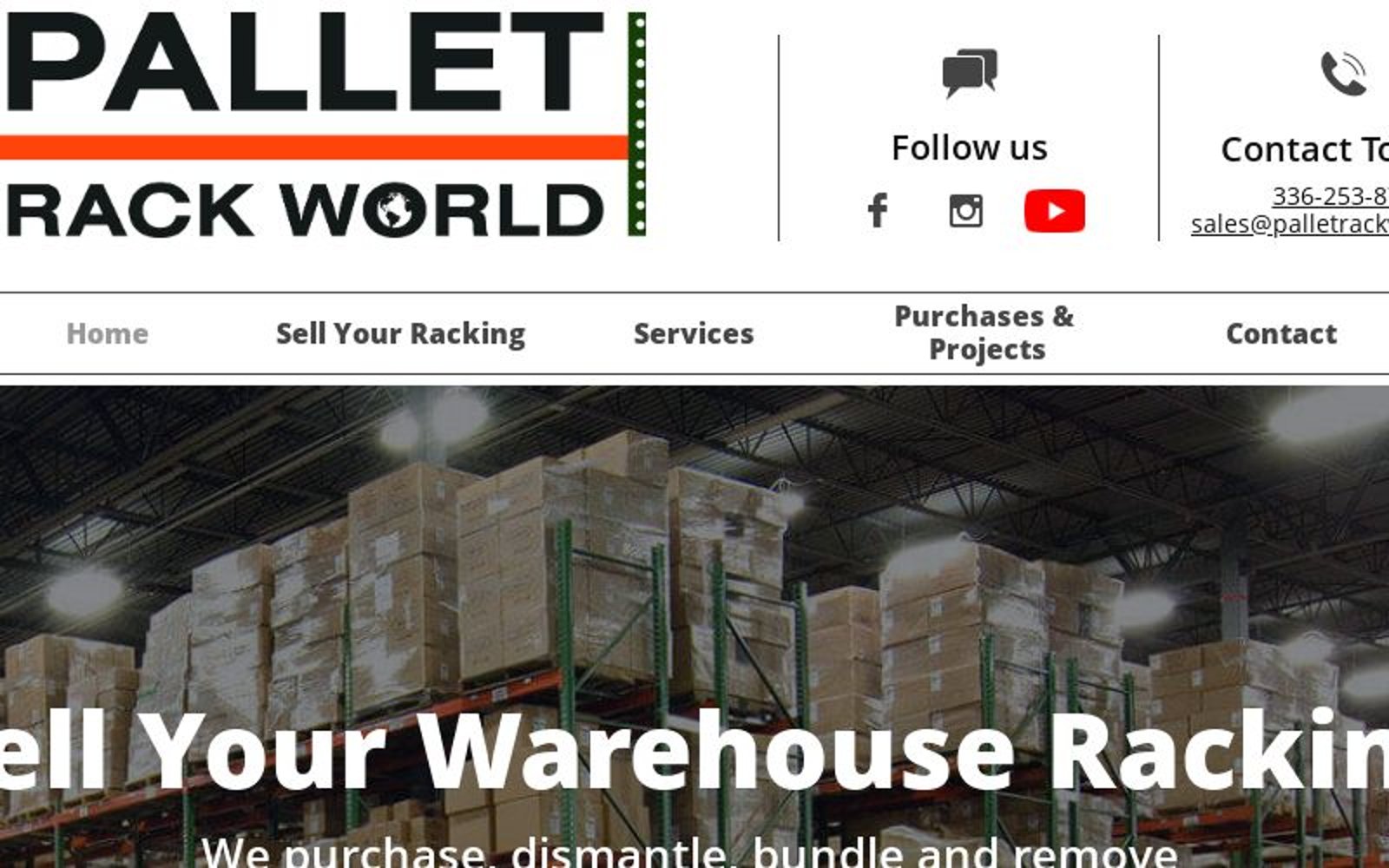 Warehouse storage pallet racks liquidation. Dismantle and remove pallet ...