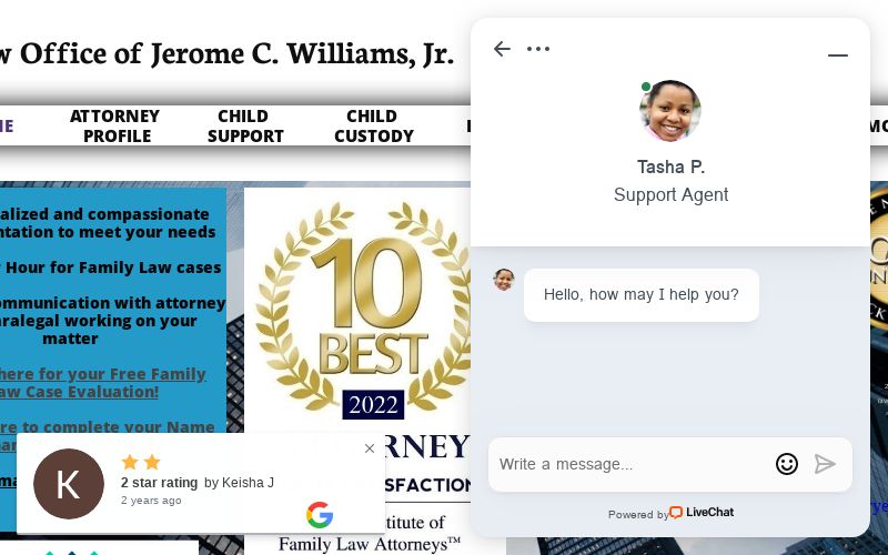 Jerome C Williams, Jr.- Attorney at Law