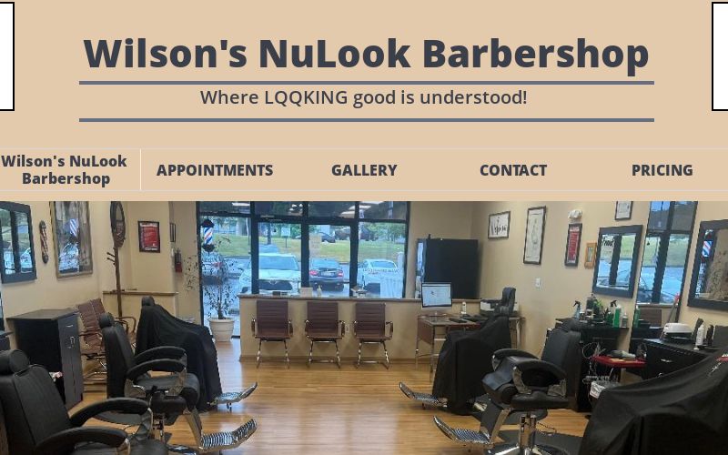 Wilson's NuLook Professional barbers in Edgewood, Maryland.