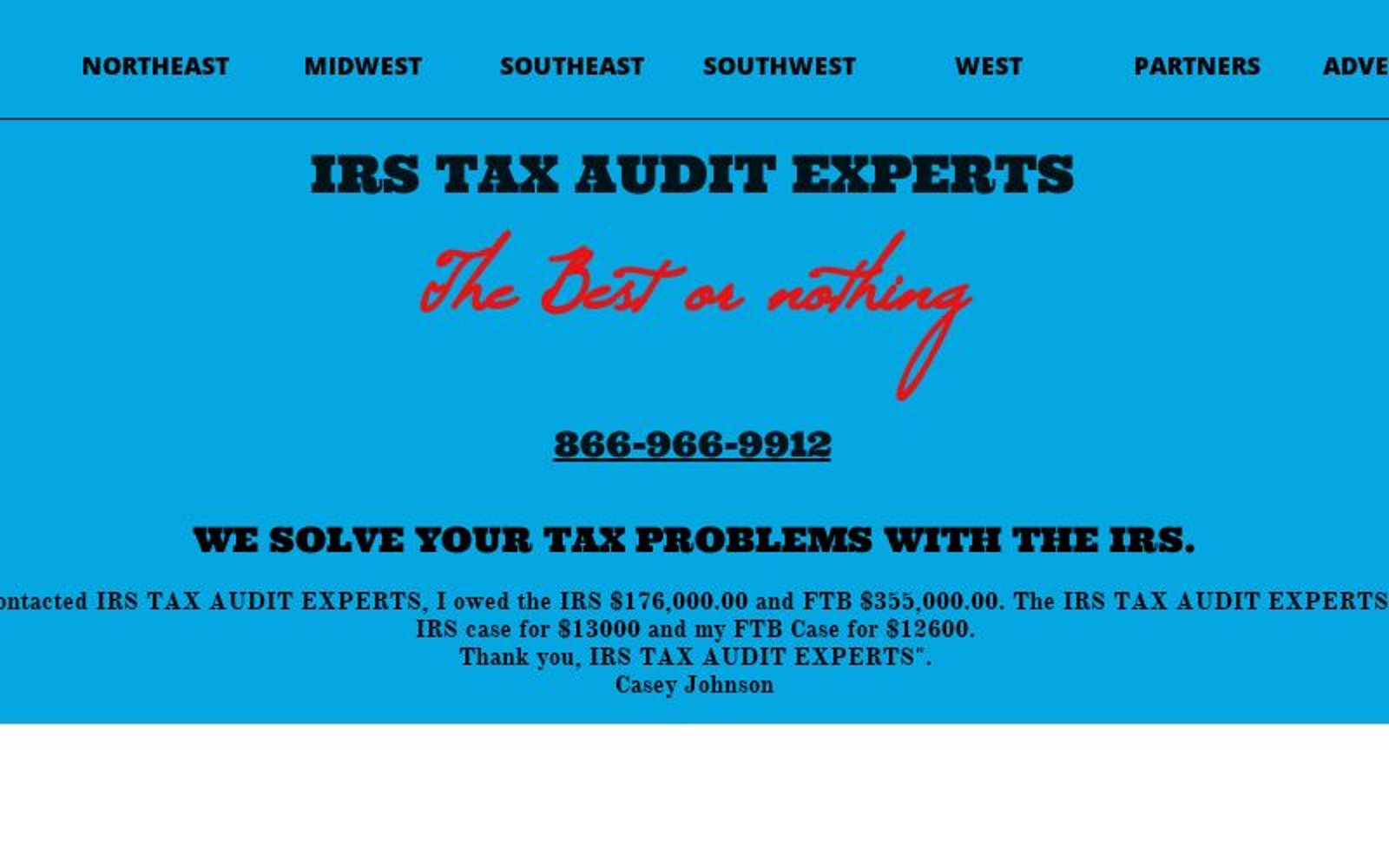 Irs Tax Audit Experts 866 966 9912 