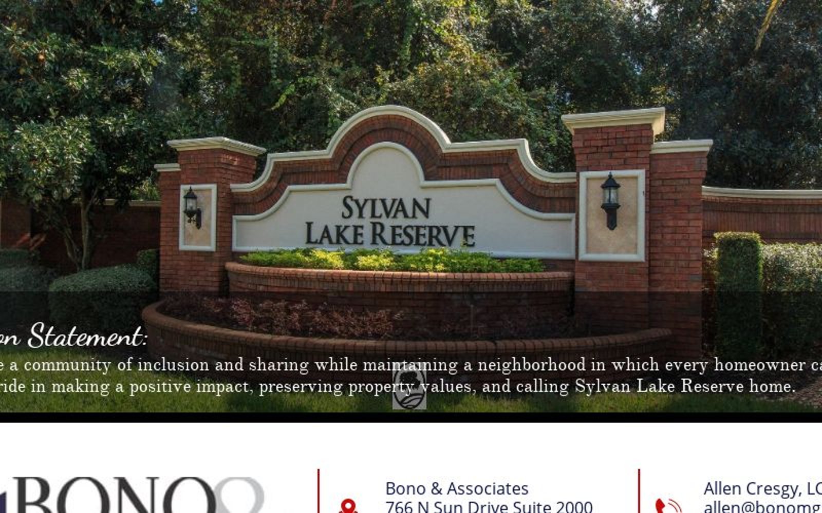 Sylvan Lakes Reserve HOA