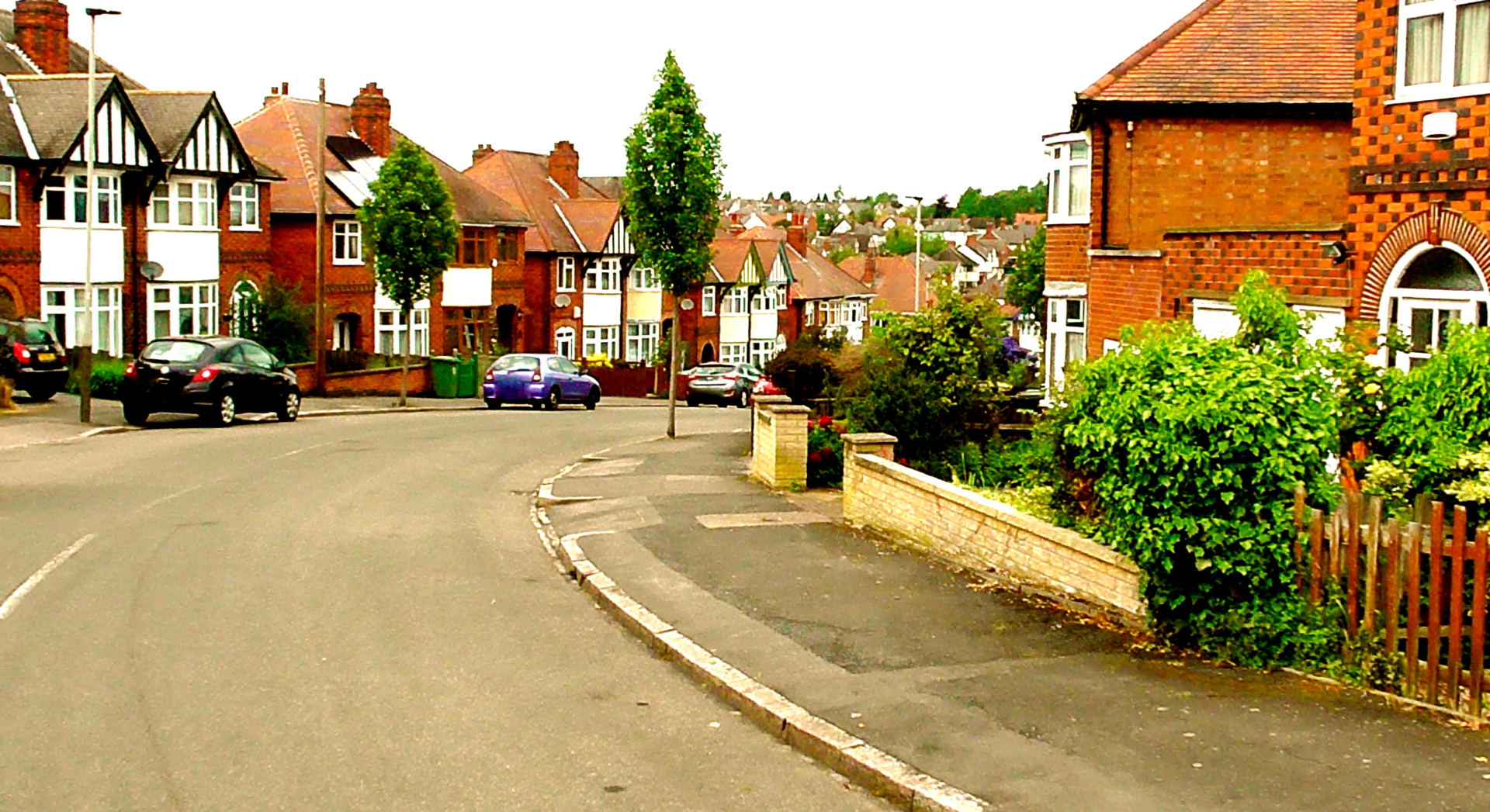 suburban street scene