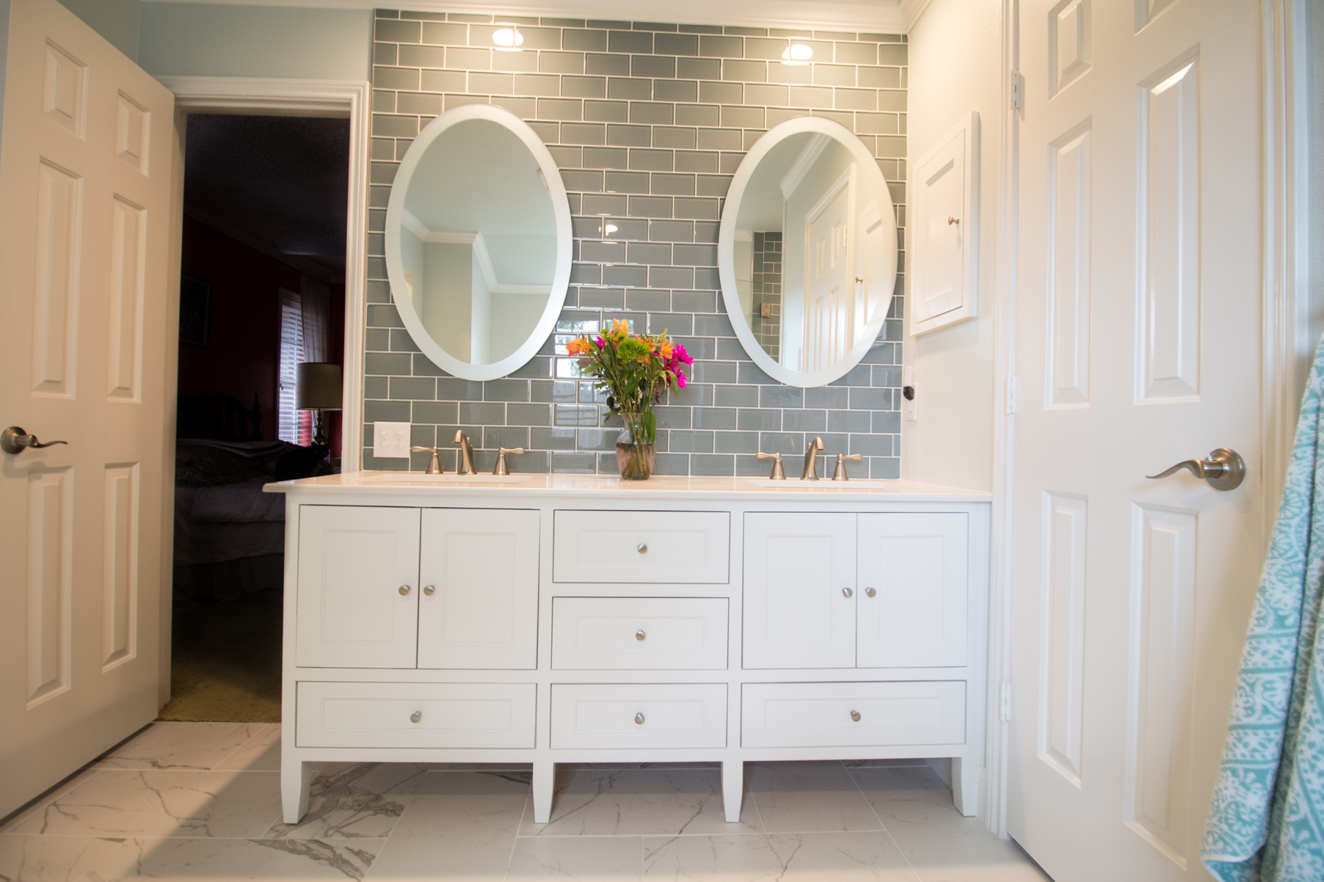 trendy bathroom remodel