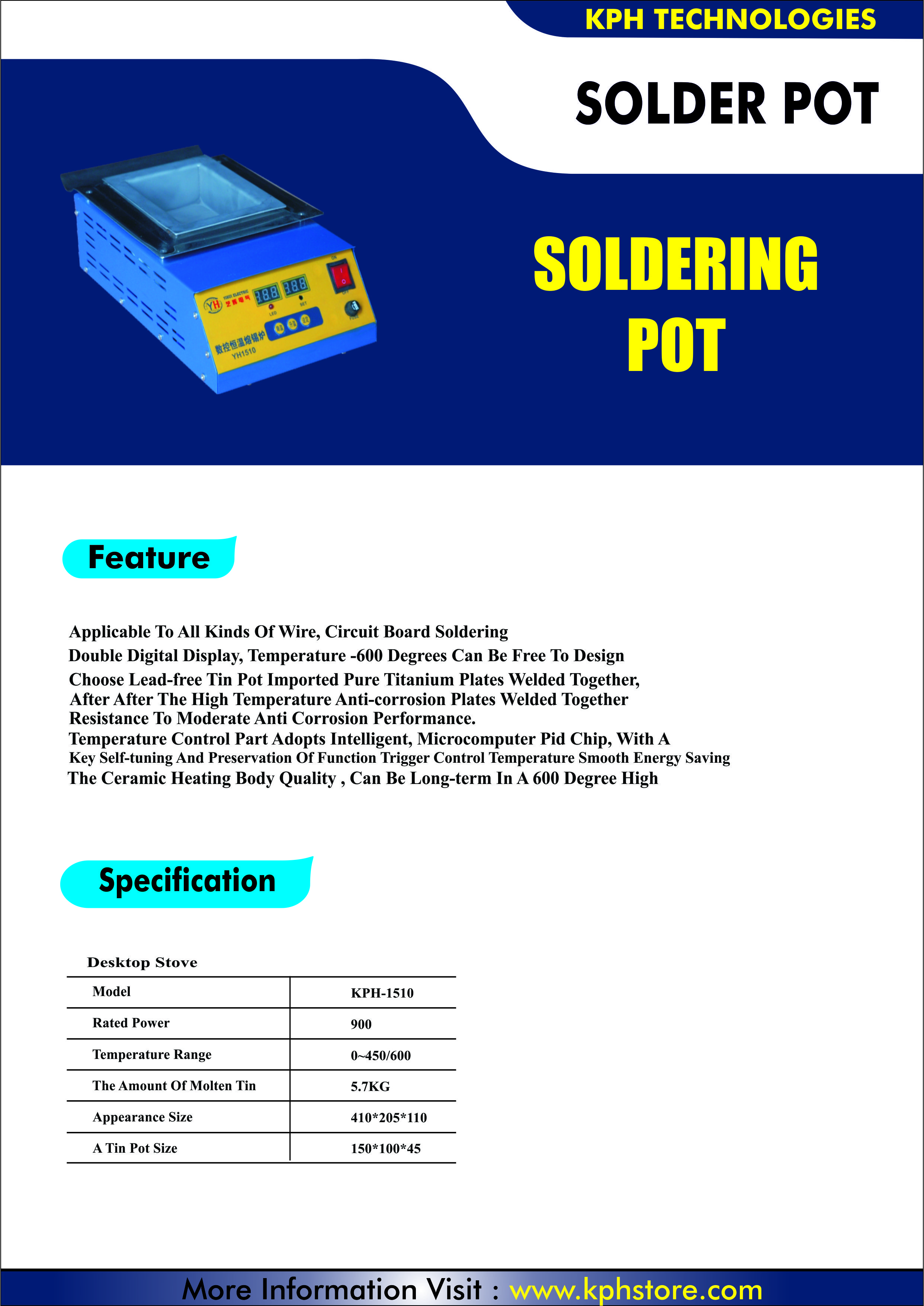 Mini Titanium-Plated Solder Pot for Fast Repairs - China Repair