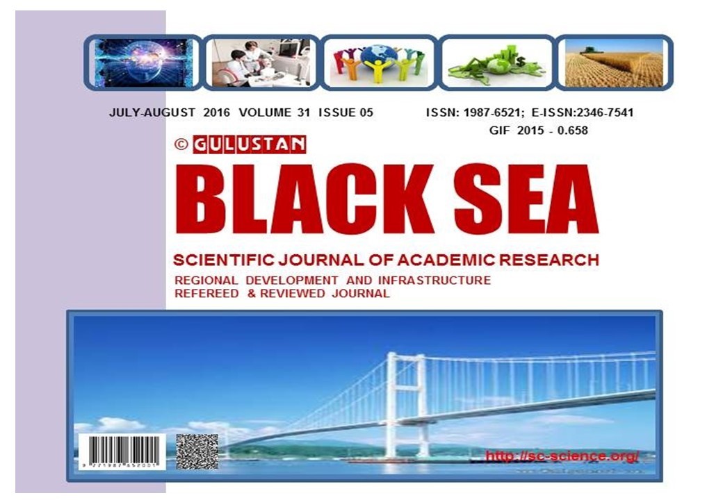 GULUSTAN BLACK SEA SCIENTIFIC JOURNAL OF ACADEMIC RESEARCH