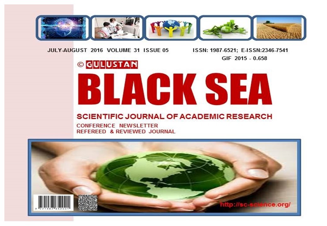 GULUSTAN BLACK SEA SCIENTIFIC JOURNAL OF ACADEMIC RESEARCH