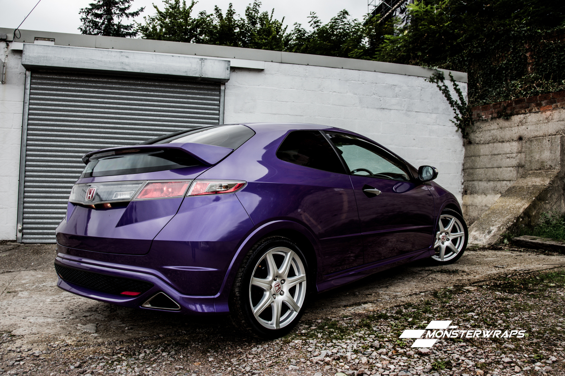 Purple honda civic type r #6