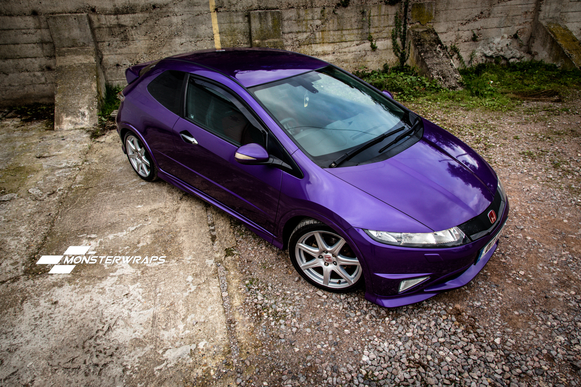 Purple honda civic type r #4