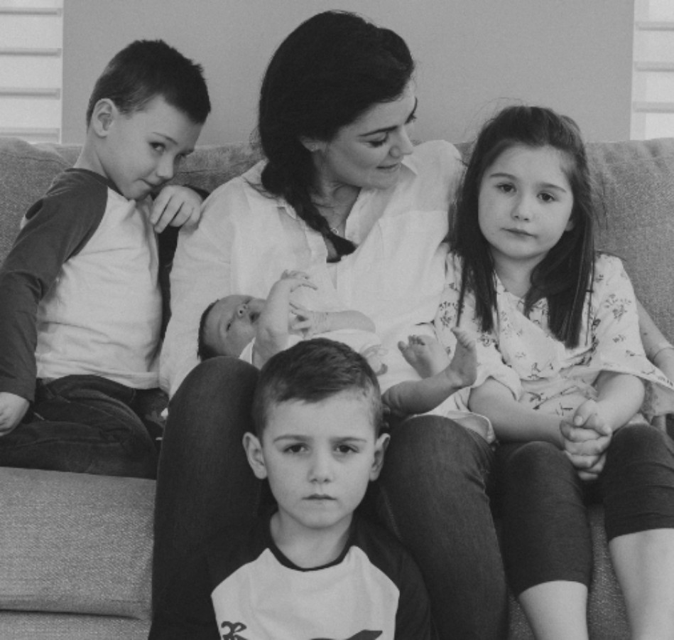 family photo needing image retouch and photo merge.