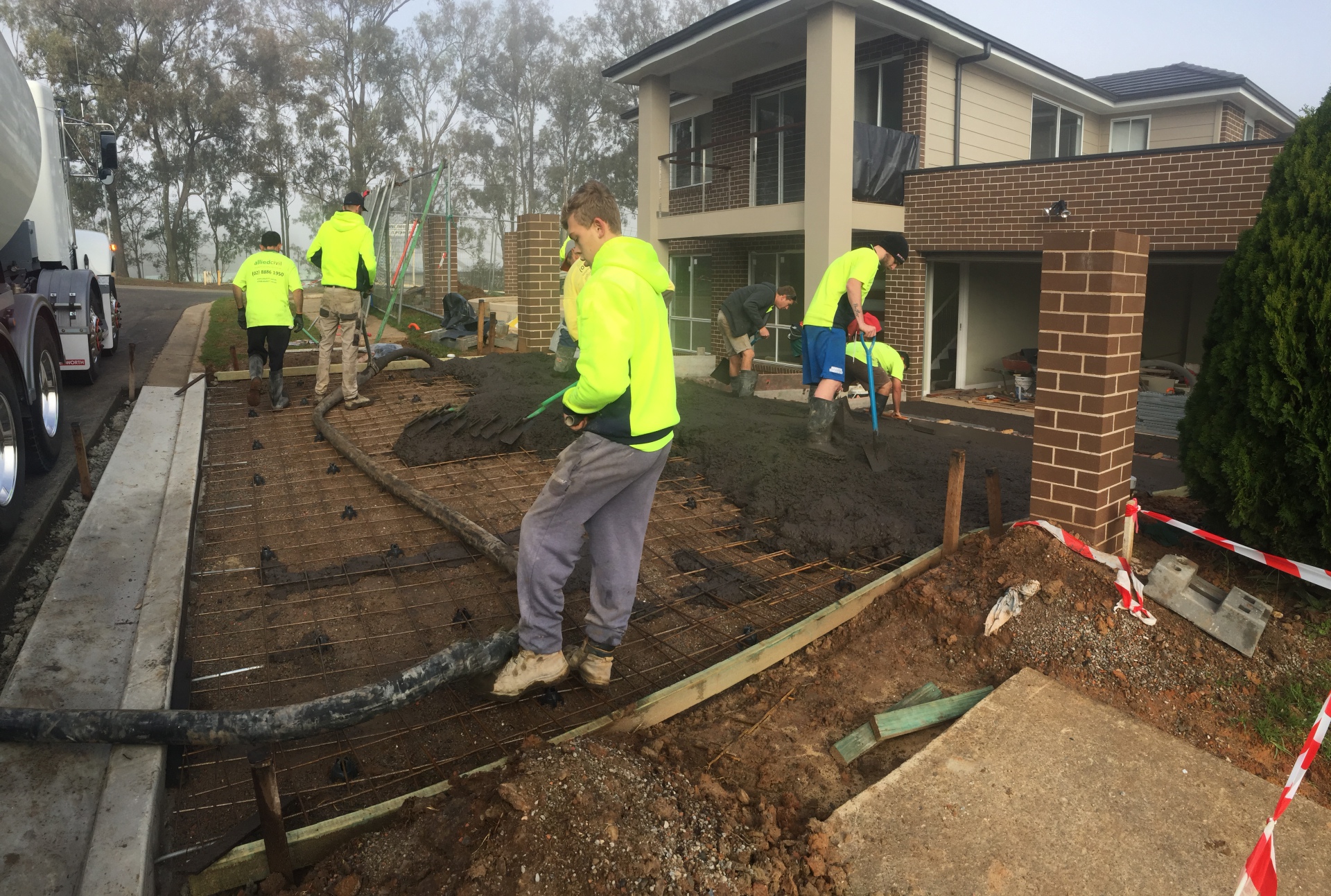 Lot 1 driveway preperation