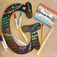 My Beautiful Mess- Back to School Photo Prop Letter