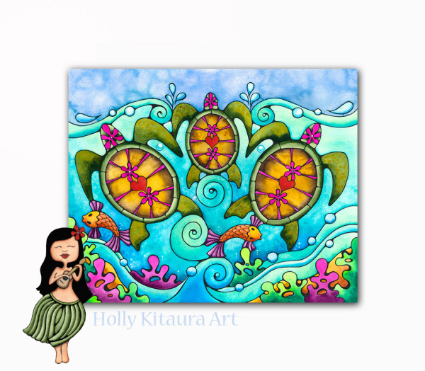 Aloha Honu Holly K giclee