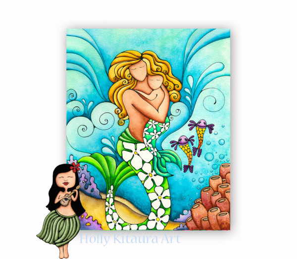 Mermaid Mom Holly K giclee