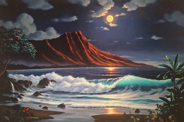 Memories of Diamond Head Giclee Lance Fairly