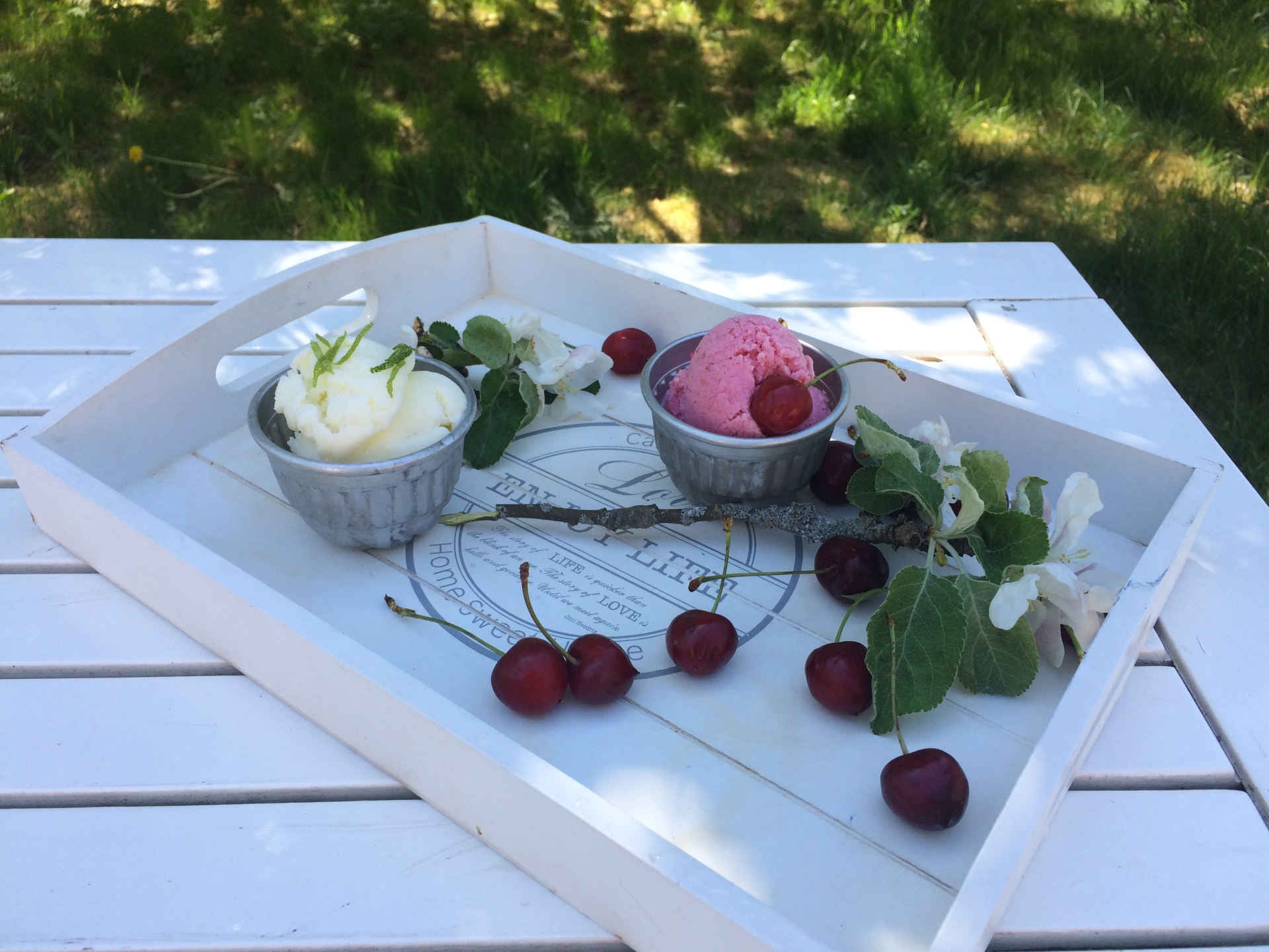 Frozen Yogurt -Cherry and Elderflower!!!