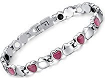 Love Heart Shape TITANIUM Power Energy Magnet Therapy BRACELET  - $41.45