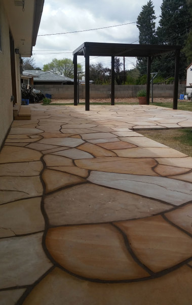 sandstone deck