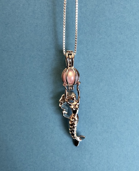 Silver Plated Mermaid (Pearl and chain sold separately)