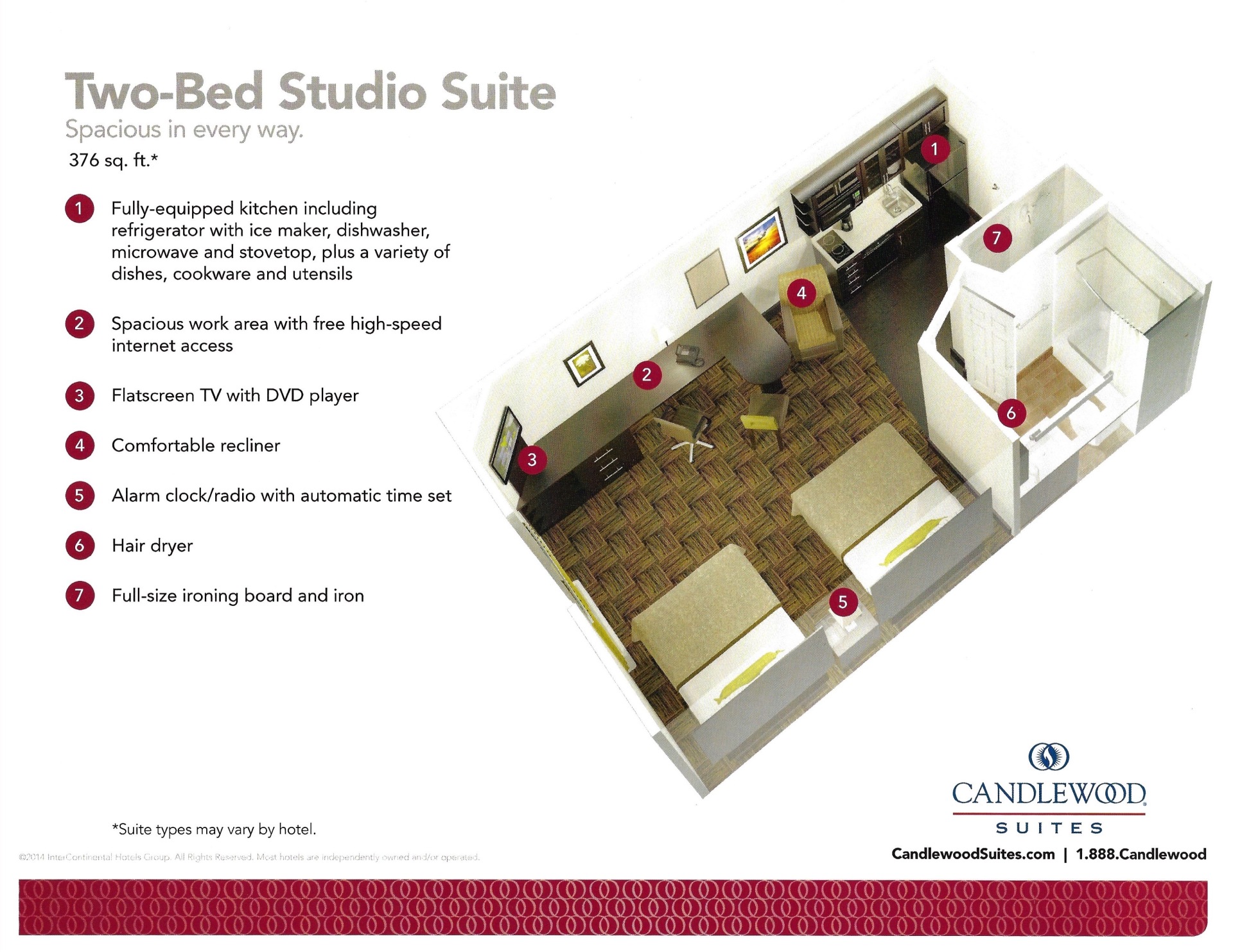 Two-Bed Studio Apt.