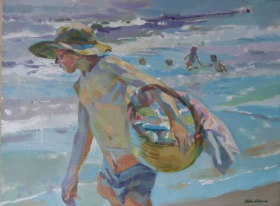 Study of the The Fisherman by Sorolla