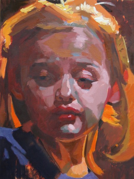 "Golden Hair Study" original attributed to John Lavira