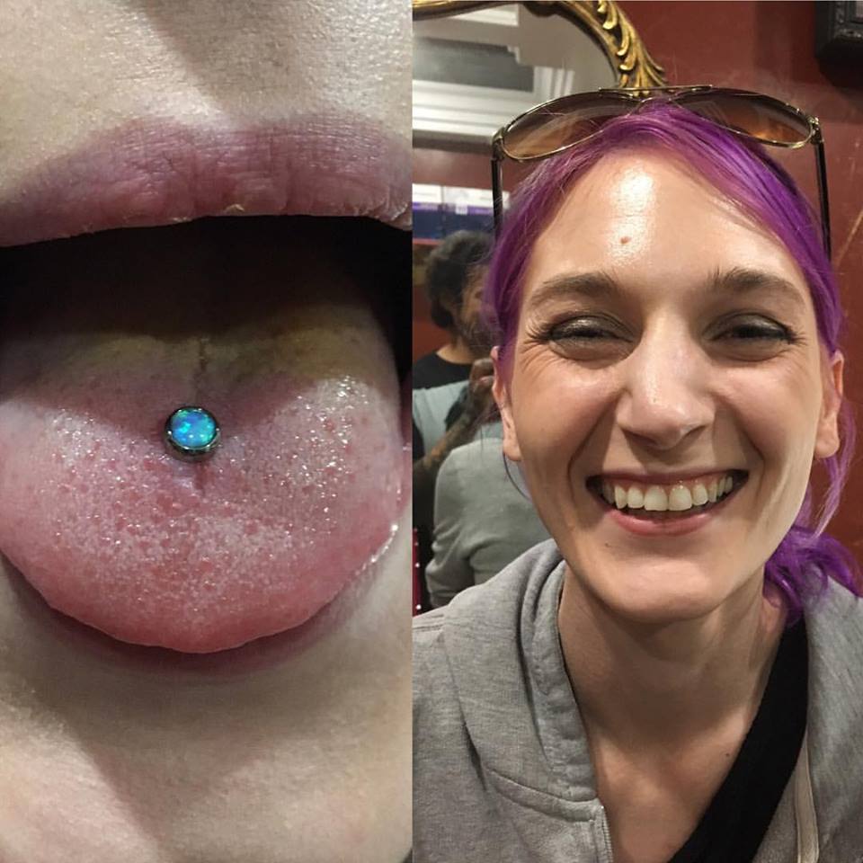 tongue piercings types