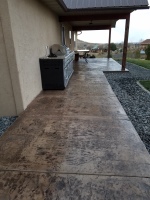 Stamped and Colored Concrete