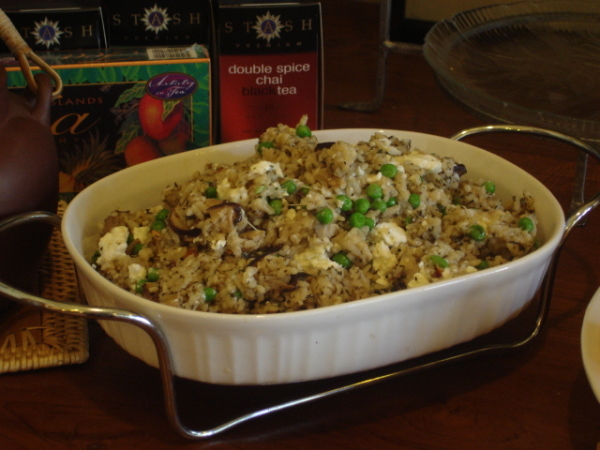 Mushroom Risotto with Italian cheeses.