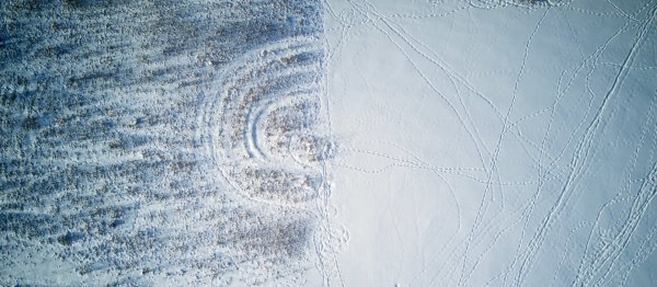 King City, Ontario, Canada, aerial, photography, above image, drone, snow, winter