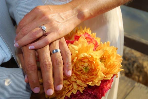 Hands Flowers Ring