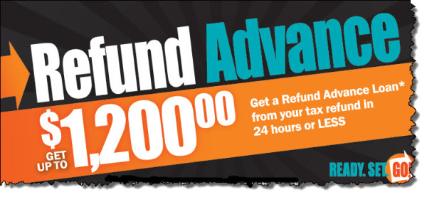 Get a Refund Advance Loan of up to $1,200