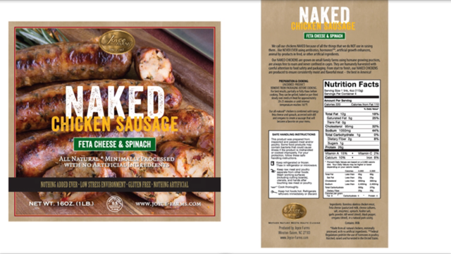 Naked Product Label