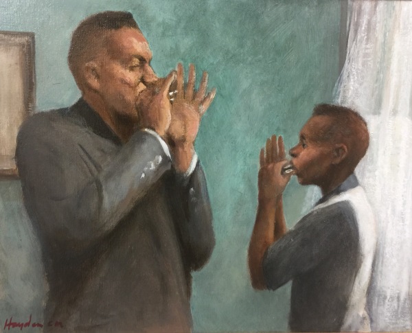 "The Lesson" 16 x 20 